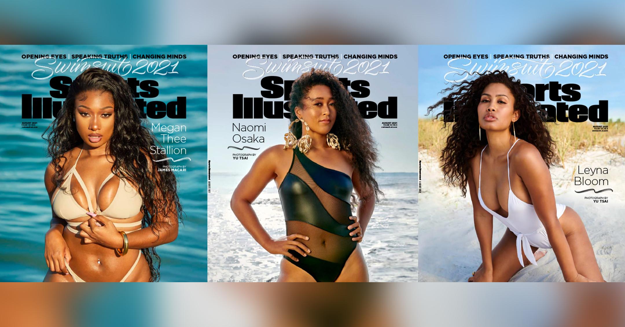 leyna bloom naomi osaka megan thee stallion make history sports illustrated swimsuit covers