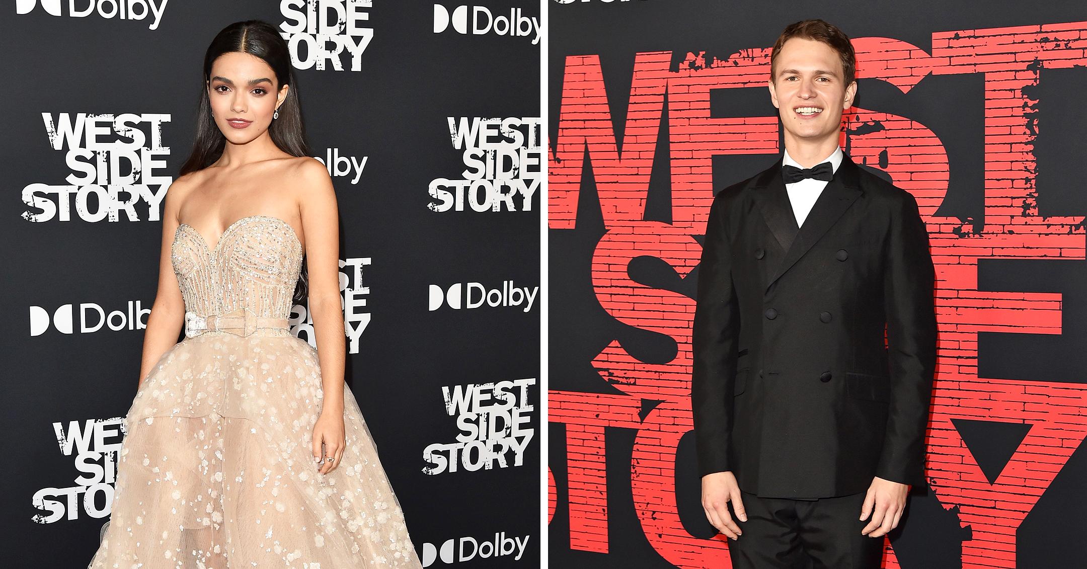 rachel zegler ansel elgort the west side story premiere