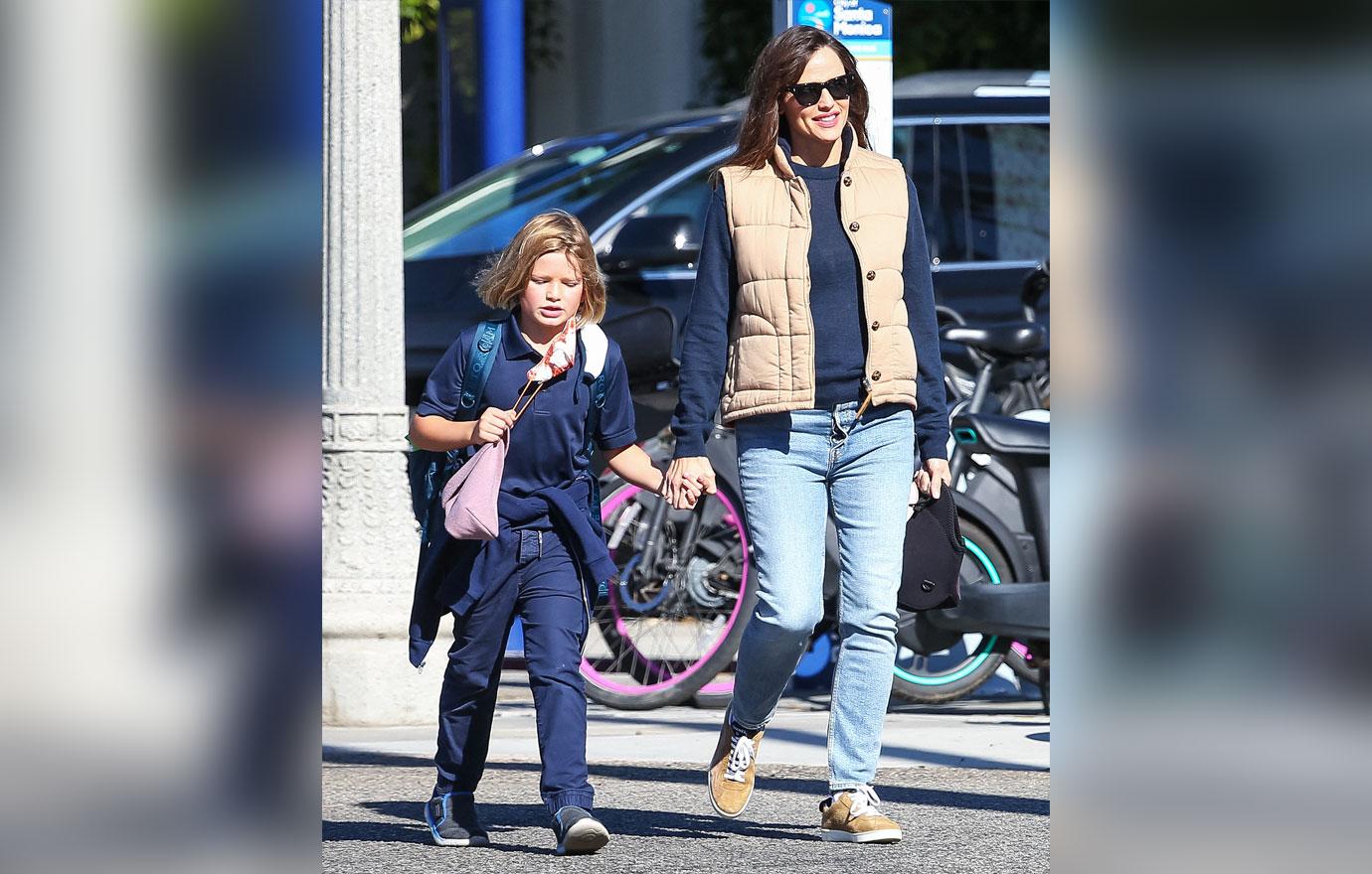 jennifer garner out with her son samuel in santa monica