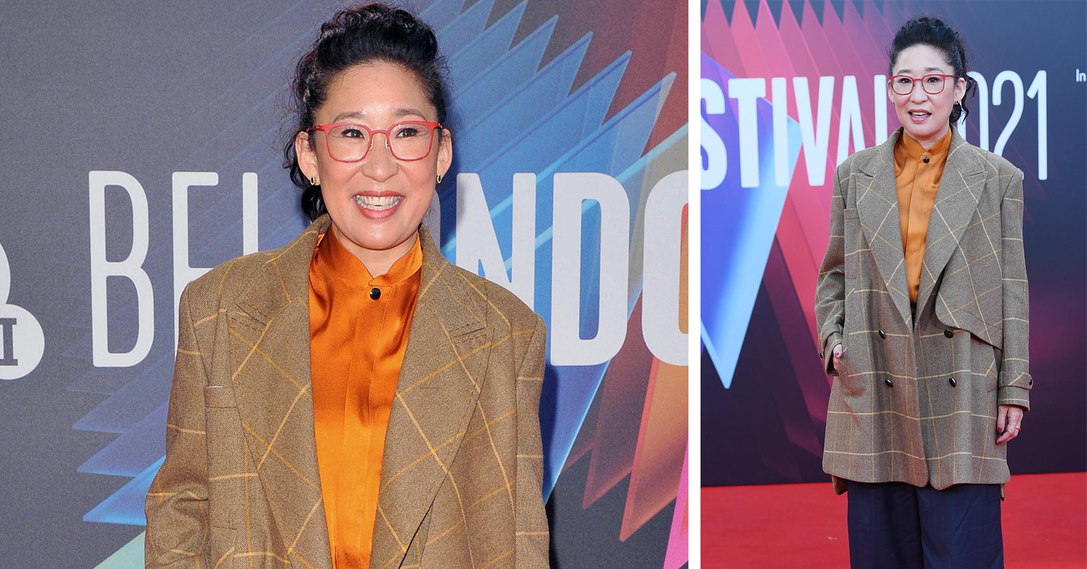 sandra oh at the french dispatch headline gala