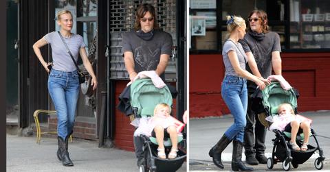 diane kruger and norman reedus seen with daughter in nyc