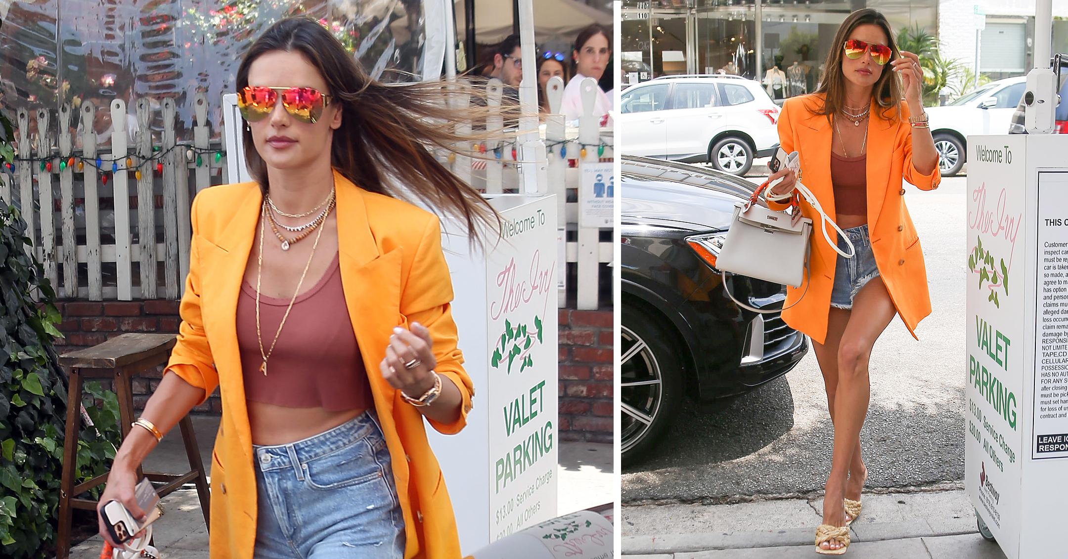 alessandra ambrosio leaves the ivy in la