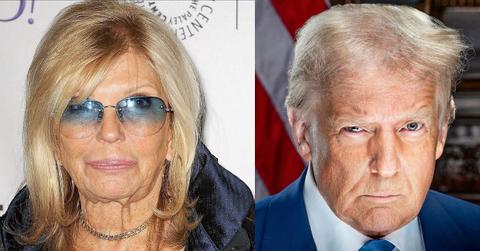 Nancy Sinatra; Donald Trump in a picture