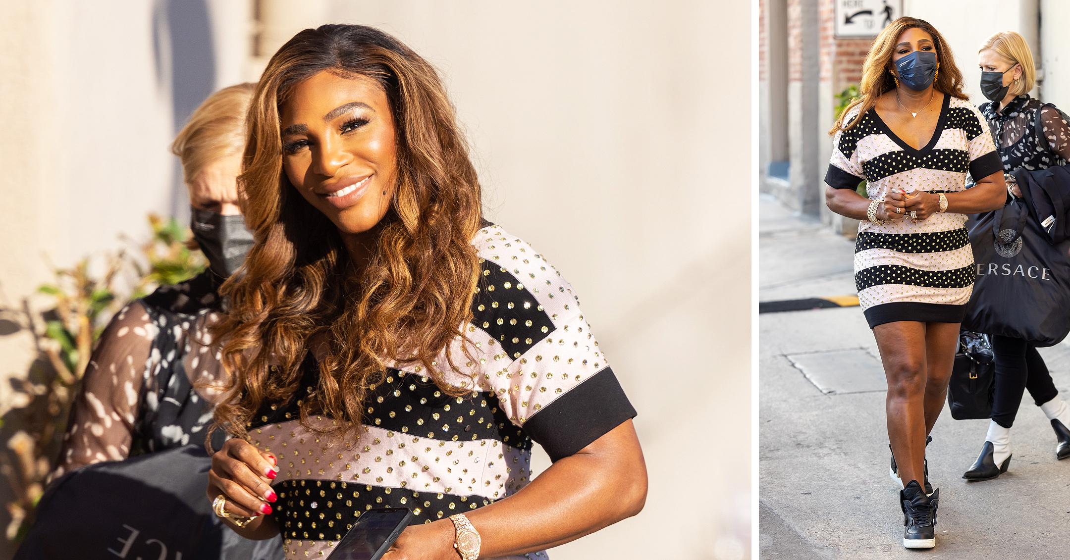 serena williams at jimmy kimmel