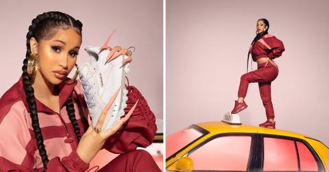 cardi b models line for reebok