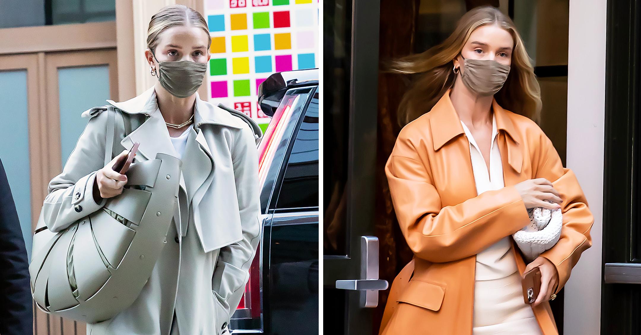 rosie huntington whiteley looks chic as she steps out in nyc mh