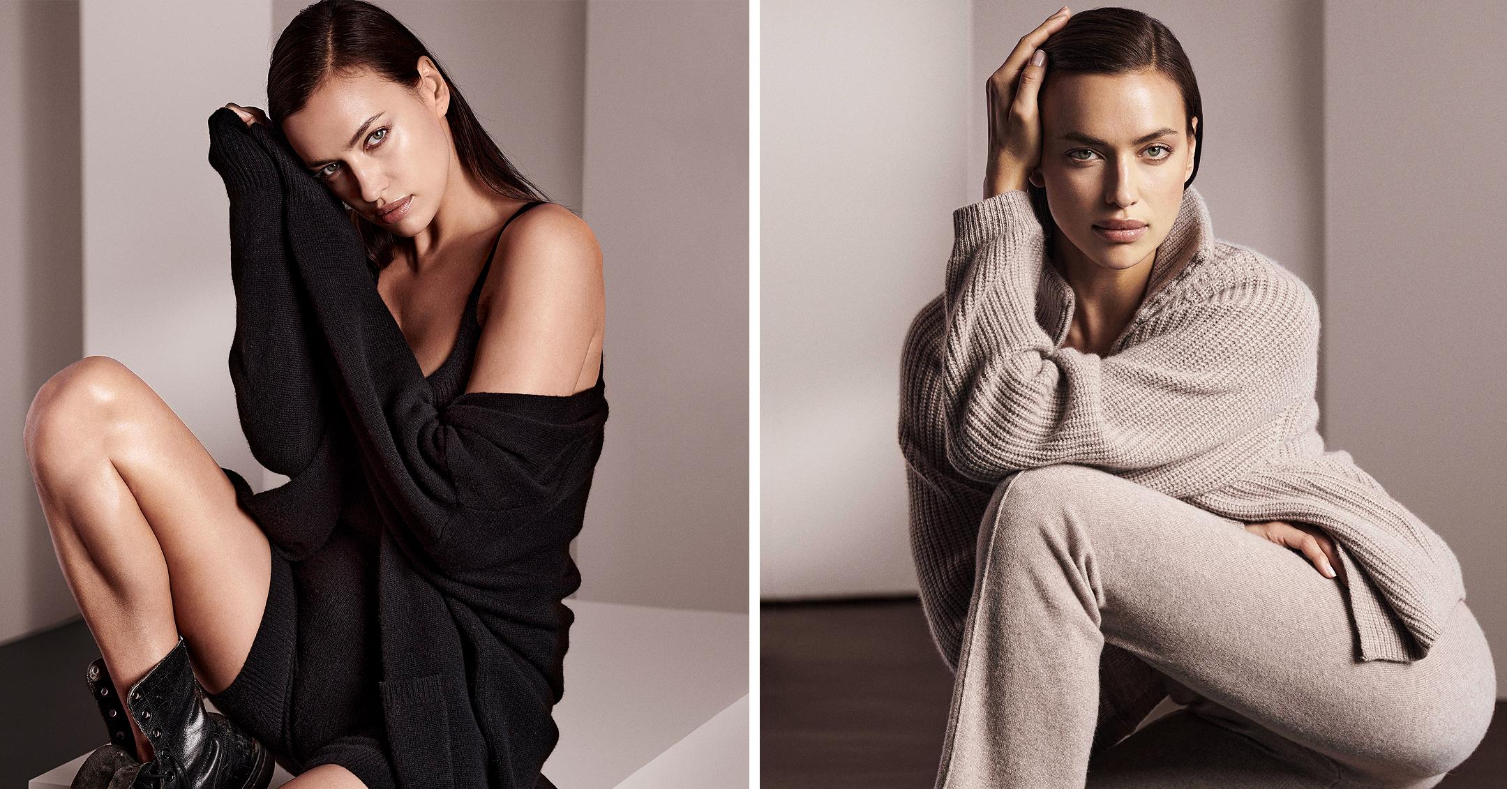 irina shayk wows for naked cashmere