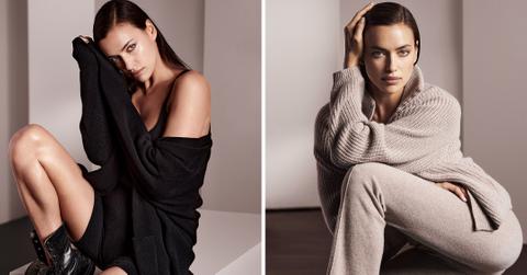 irina shayk wows for naked cashmere