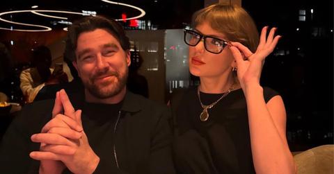 Taylor Swift and Travis Kelce in an Instagram post