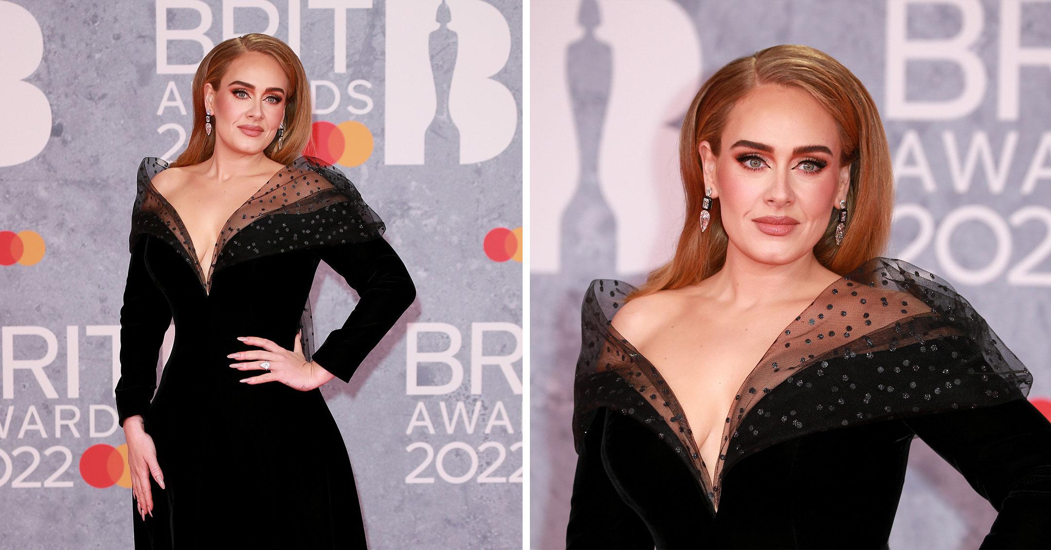 adele at the brit awards  in london pp