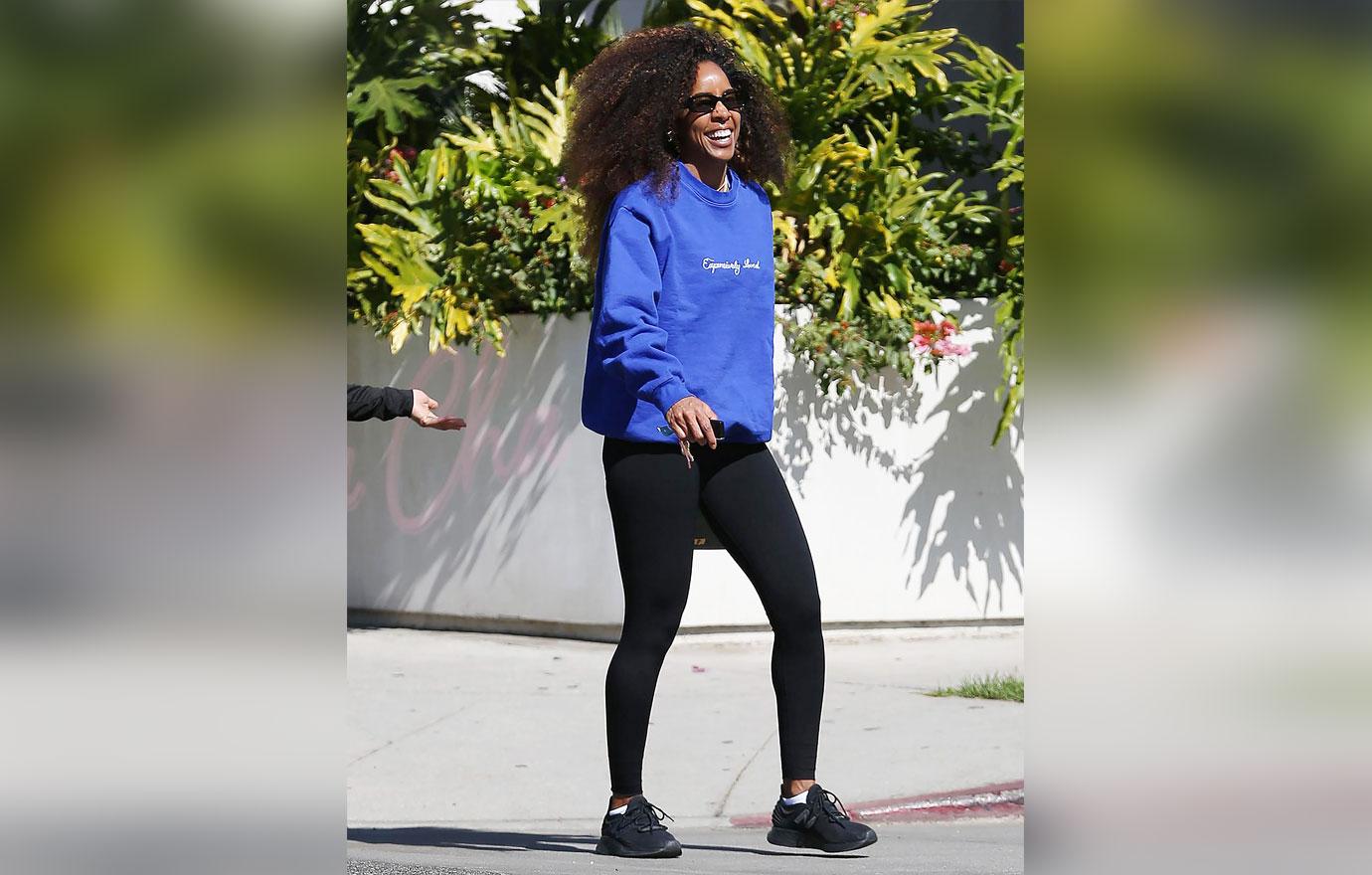 kelly rowland out and about in beverly hills