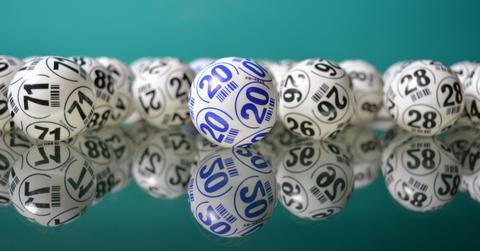 Photo of bingo balls.