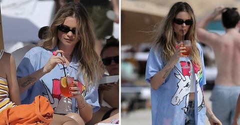 model behati prinsloo wears a unicorn shirt in miami pp
