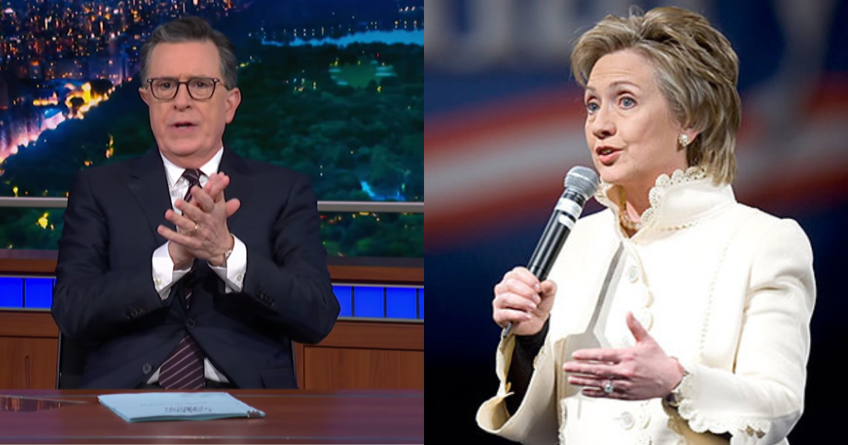 Stephen Colbert; Hillary Clinton