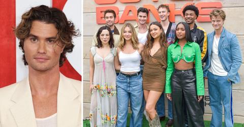 Composite photo of Chase Stokes and the cast of 'Outer Banks.'