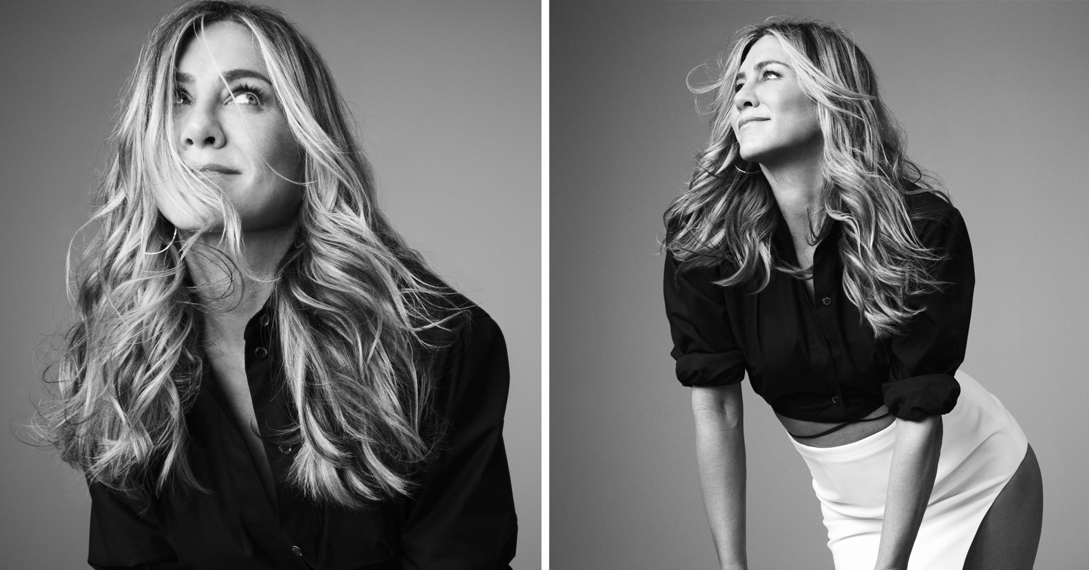 jennifer aniston models for her lolavie line