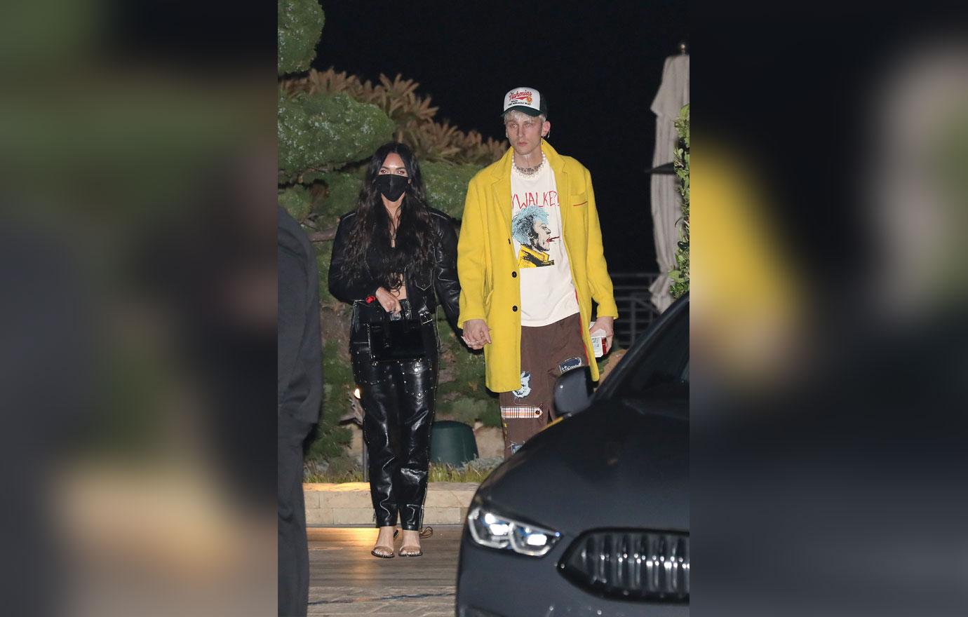 Machine Gun Kelly Wears Yellow Jacket During Date Night With Megan Fox:  Photos