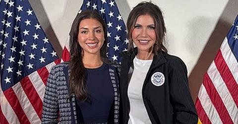 Julia Varvaro with Kristi Noem.