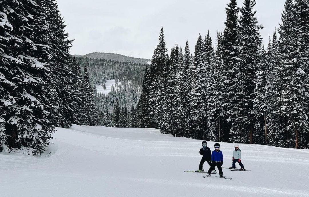 kristin cavallari three kids photos skiing trip