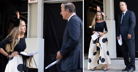 sarah jessica parker and chris noth filming and just like that mh