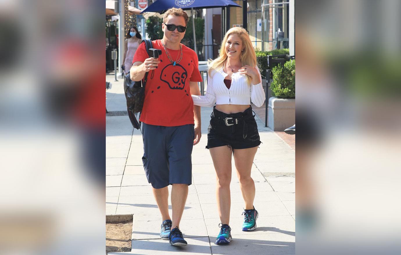 heidi montag and spencer pratt are spotted out and about in beverly hills