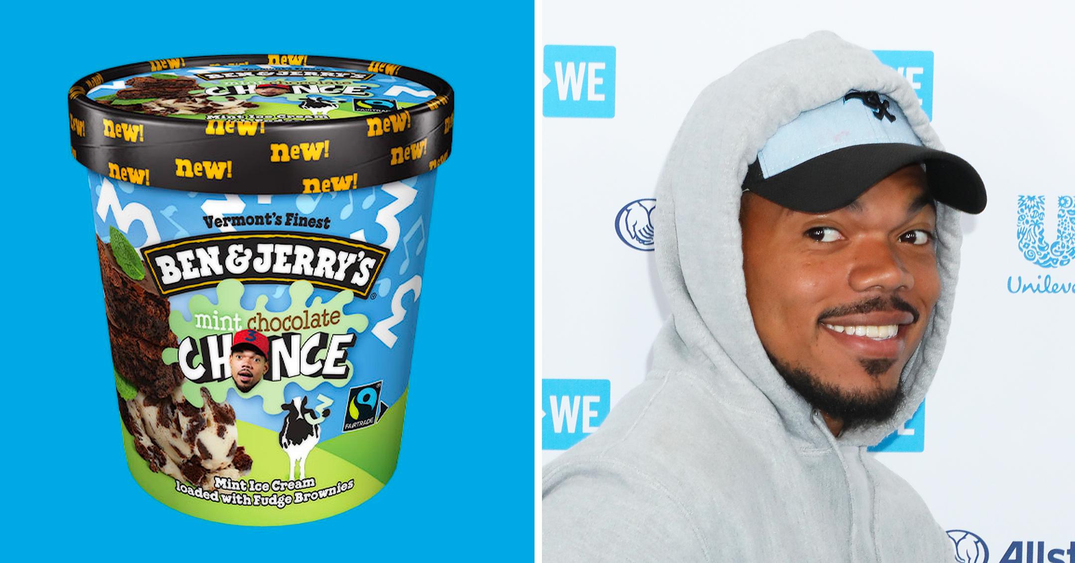 chance the rapper ben and jerrys new flavor