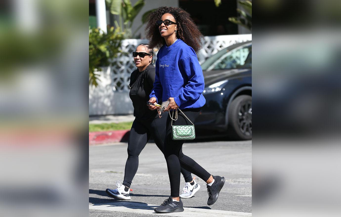 kelly rowland out and about in beverly hills