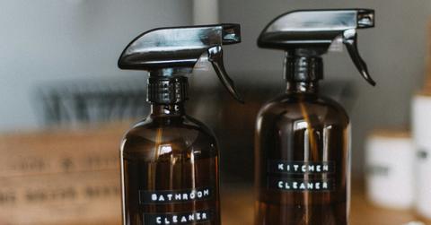 Photo of spray bottles.