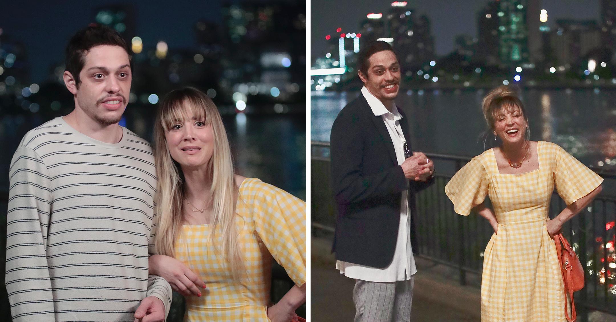 pete davidson and kaley cuoco filming meet cute