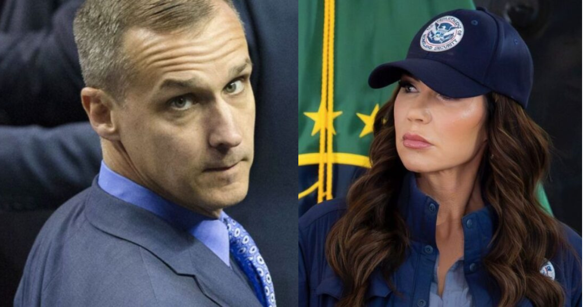 Kristi Noem and Corey Lewandowski 