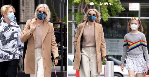 naomi watts out with kids for a mothers day walk