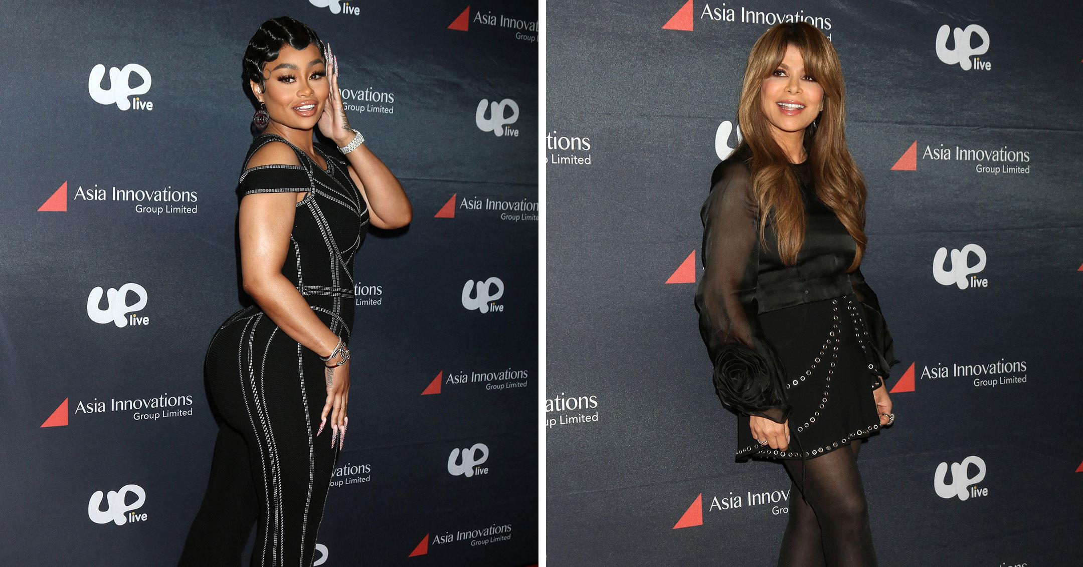 blac chyna paula abdul attend uplive worldstage press event pp