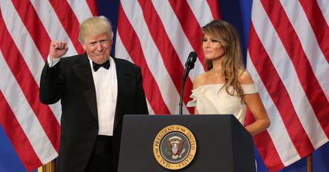 Donald Trump with Melania Trump