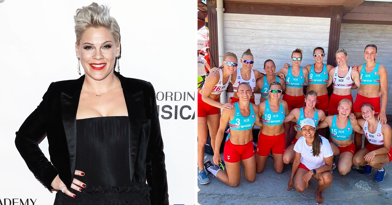 Singer Pink Offers To Pay Norwegian Women's Handball Team ...