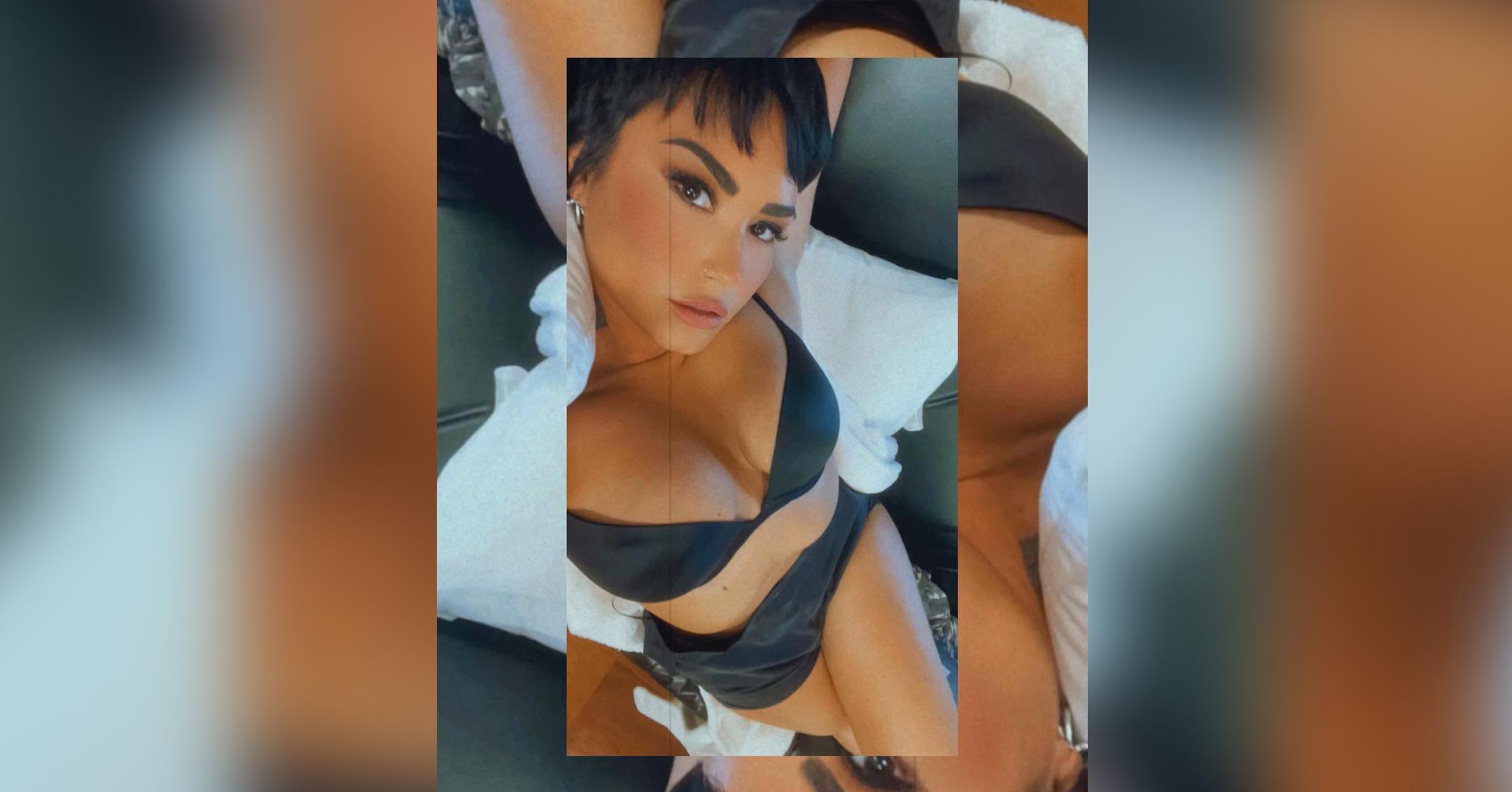 demi lovato shares selfie finally comfortable in their skin